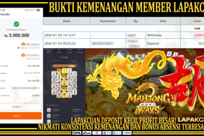 Bukti Kemenangan Member di Mahjong Ways hari ini